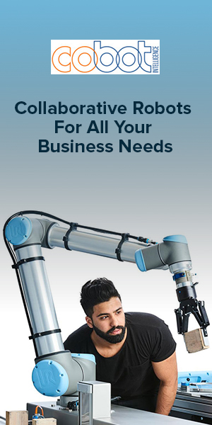 Collaborative Robots being trained by a professional for various business needs.