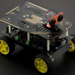 An image that showing radio controlled toy - Robotic jeep kit.