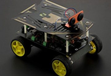 An image that showing radio controlled toy - Robotic jeep kit.