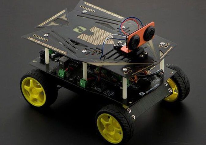 An image that showing radio controlled toy - Robotic jeep kit.
