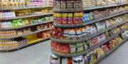 Picture showing supermarket racks with full of grocery items